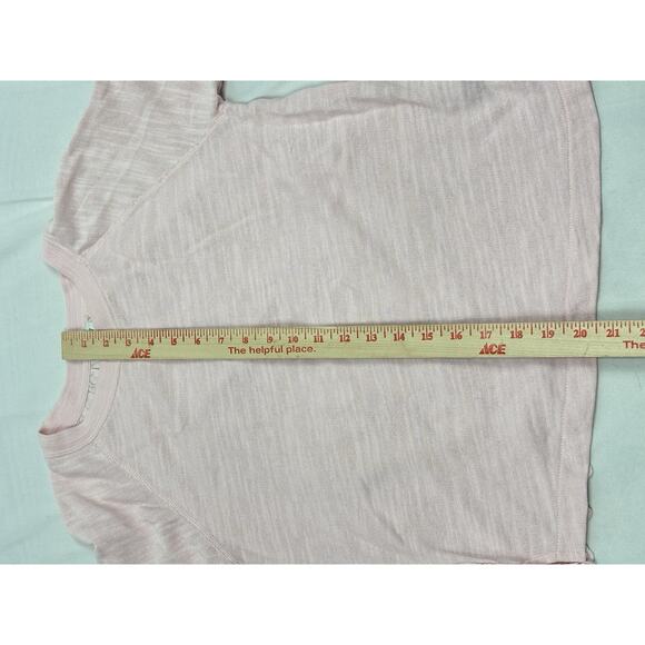 J Crew Women’s XXS Pink Long Sleeve Cotton Sweater Eyelet Lace Back Coquette - Picture 2 of 8